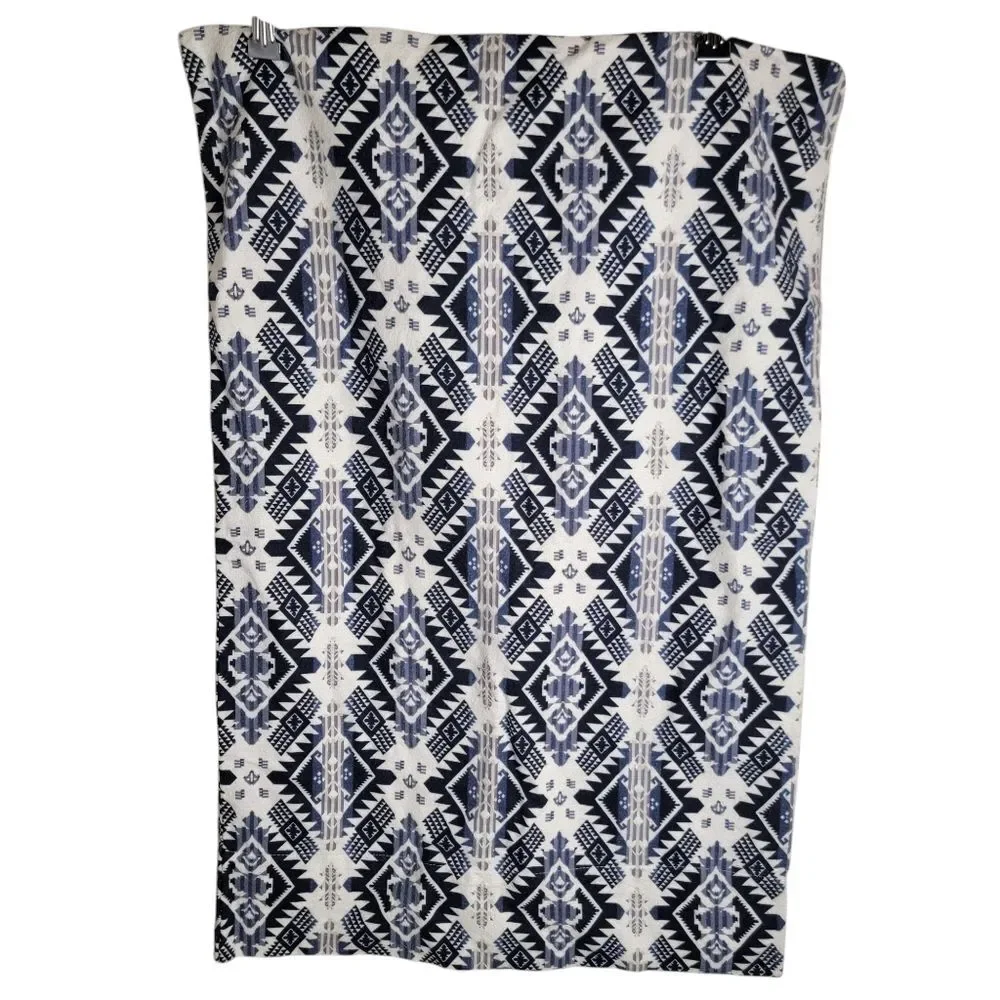 Pendleton 100% Cotton Flannel 2 Piece Twin Sheet Set Native American Geometric